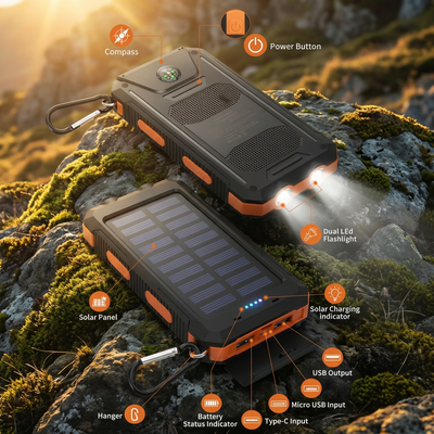 SolarShield™ Solar Power Bank