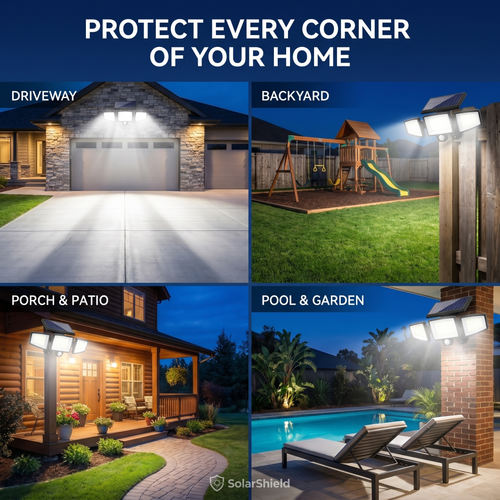 SolarShield™ Outdoor Solar Powered Security Light