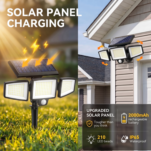 SolarShield™ Outdoor Solar Powered Security Light